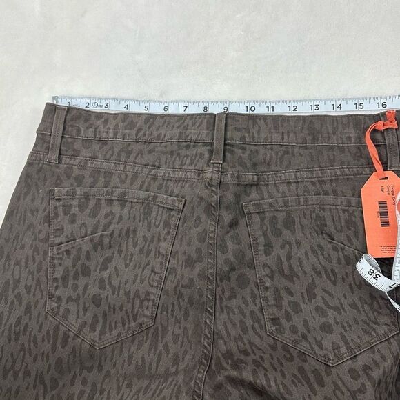 James Jeans Women's Size 16 Twiggy Curvy Black Leopard Print Skinny Jeans‎ New - Picture 11 of 14